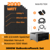 2000Wp Balkonkraftwerk mit Speicher, Marstek Venus A 2,12kWh