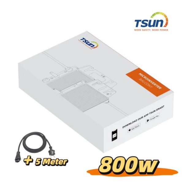 Alternative view of Tsun Mikrowechselrichter TSOL-MS800, WLAN, inkl. 5 Meter AC Schlusskabel