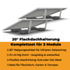 MonoFix 20° Flachdachhalterung Zn-Al-Mg für 2 PV-Module–ballastierte Montage