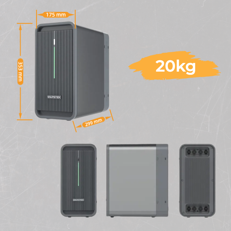 Alternative view of Marstek B2500-D Solarspeicher 2,24kWh für Balkonkraftwerk 1600Wp DC-Eingang