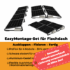 PreFix4 Montage-Set Flachdach, für 4 PV-Module, schwarze Farbe, 30% Vormontiert