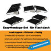 PreFix2 Montage-Set Flachdach, für 2 PV-Module, schwarze Farbe, 30% Vormontiert