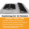 PreFix4 Montage-Set Flachdach, für 4 PV-Module, schwarze Farbe, 30% Vormontiert