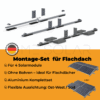 Montage-Set Flachdach, für 2*2 PV-Module
