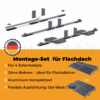 Montage-Set Flachdach, für 2*2 PV-Module