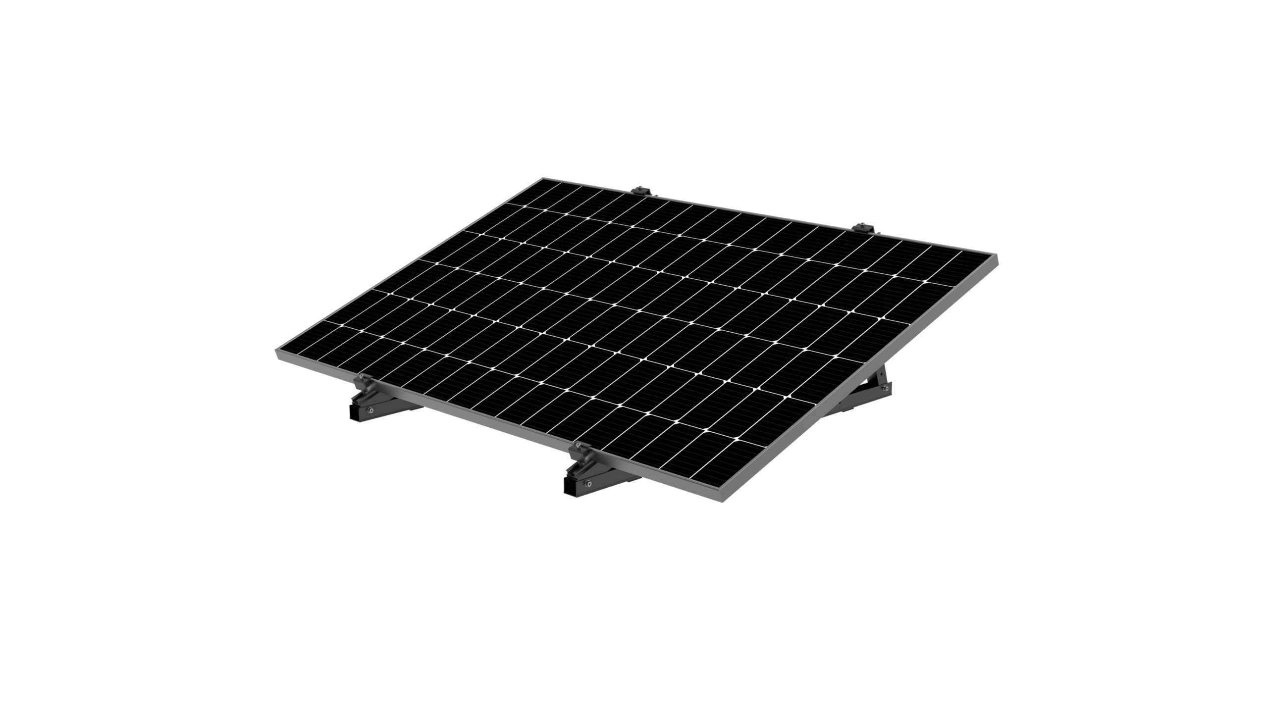 Flachdach/Wand Aufständerung für PV-Module, verstellbar Neigungswinkel 15-35⁰ – Bild 3