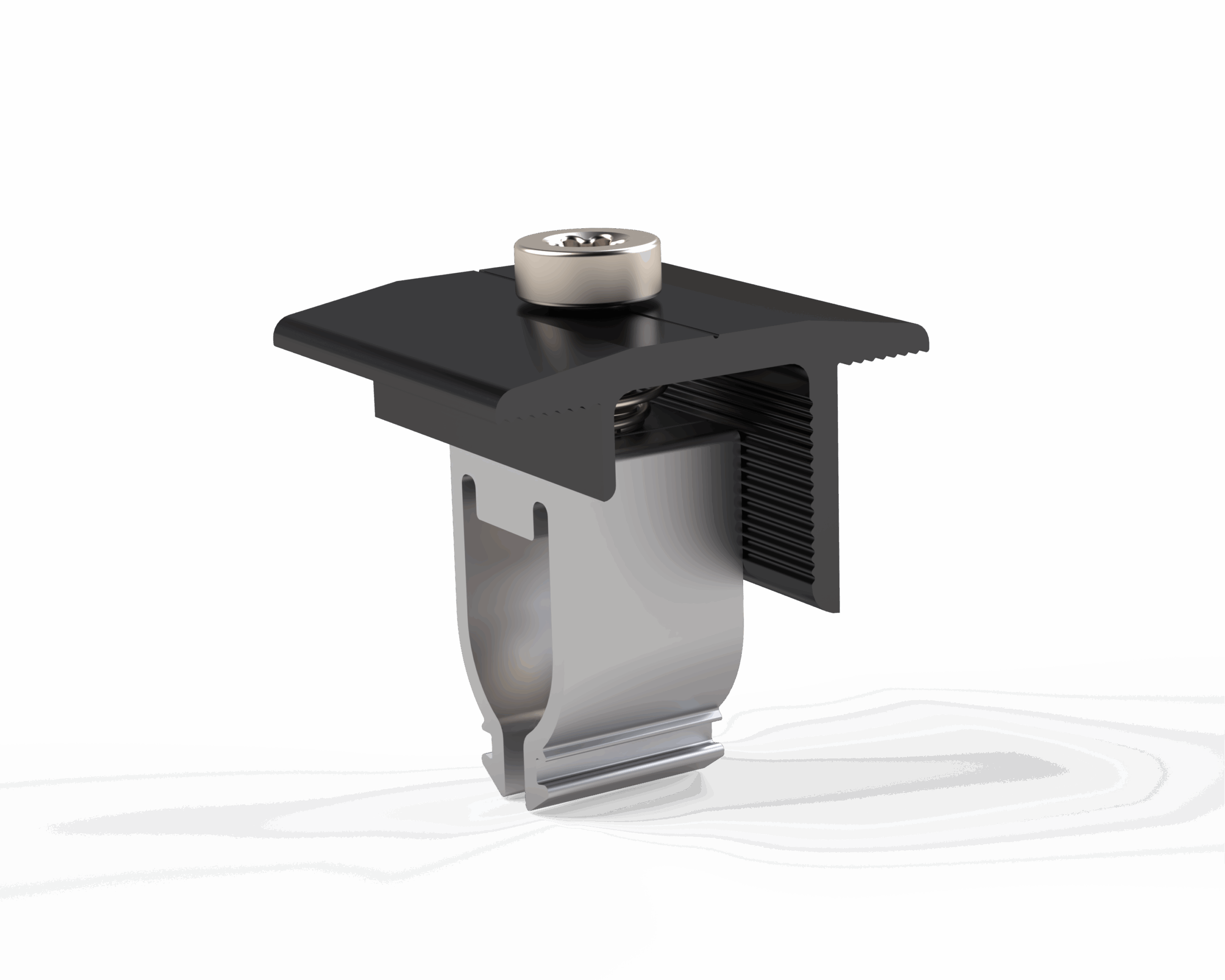 Kurzschiene Montage-Set für Trapezblech, 1*4 PV-Module (nebeneinander) – Bild 4