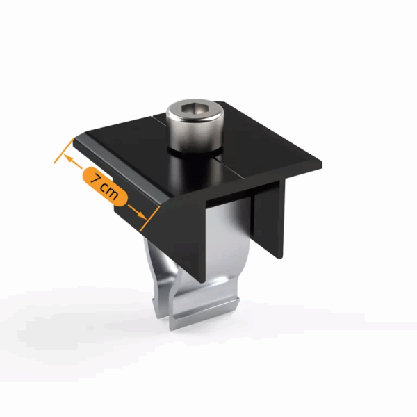 Mittelklemmen für SolidFix Flachdach Montage-Set (Ersatz & Zubehör)