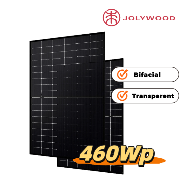 Jolywood 460W Bifazial transparent Glas-Glas Black Modul/Mindestabnahme 4 Stück (nur für Selbstabholer)