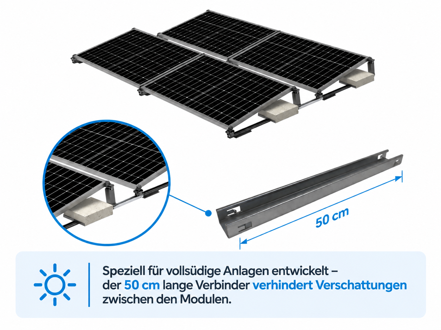 Verbinder für PreFix Flachdach Montage-Set (Ersatz & Zubehör) – Bild 2