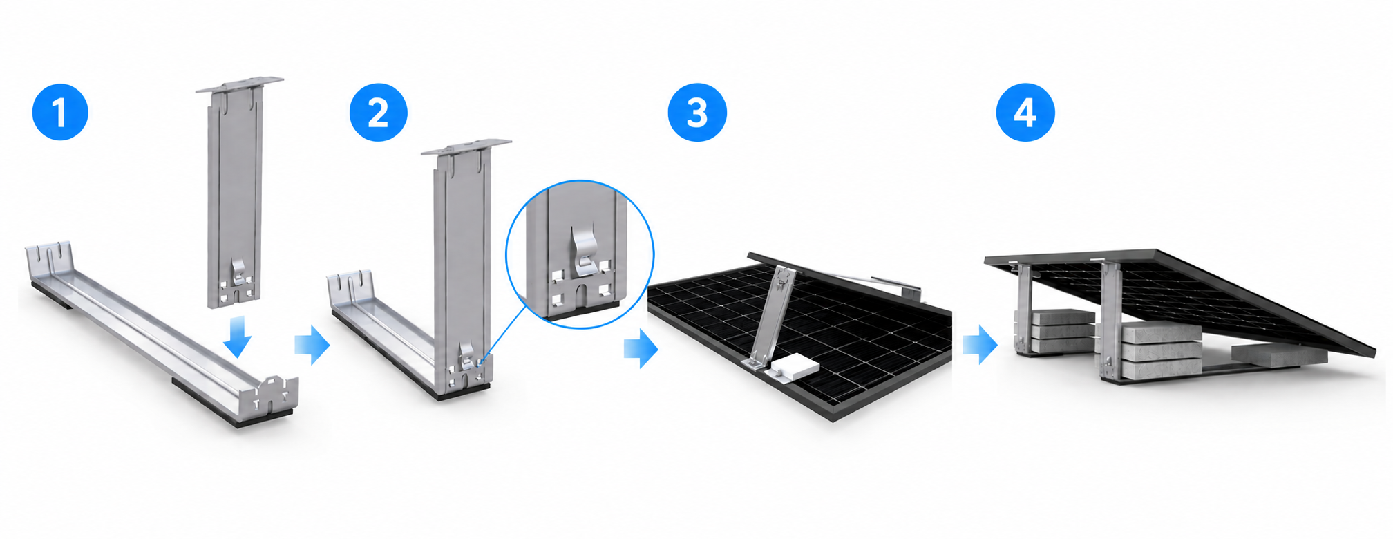 AlpiMount Klickmontage für PV-Module